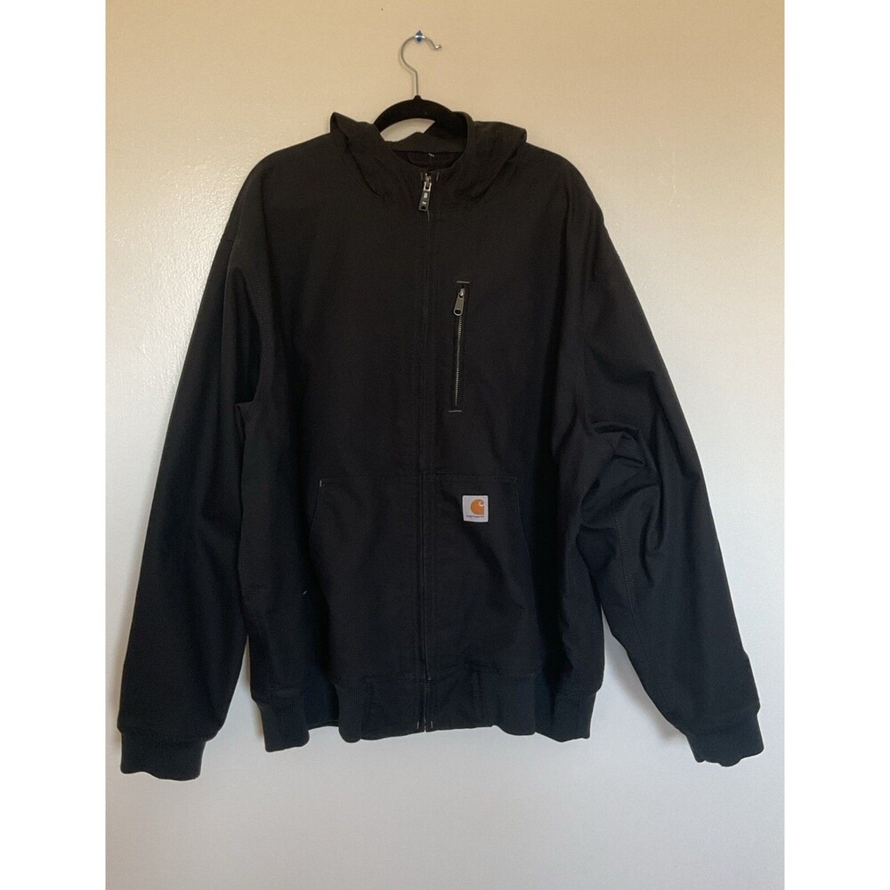 CARHARTT | Jacket Mens Black Quick Duck Work Coat | Size 2XL